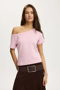 Arlie Asymmetric Short Sleeve