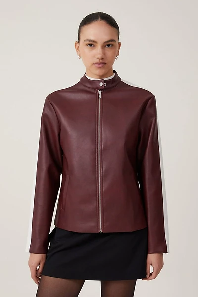 Nova Faux Leather Moto Jacket
