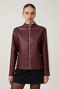 Nova Faux Leather Moto Jacket