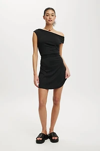 Sandy Asymmetric Mini Dress
