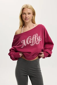 Miffy Off Shoulder Sweatshirt