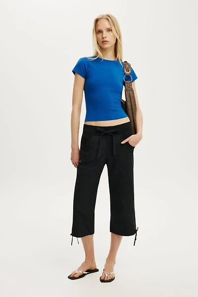 Utility Rib Waist Capri