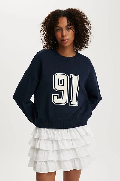 Cotton Crew Neck Sweater