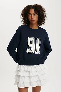 Cotton Crew Neck Sweater