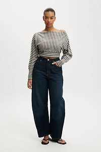 Curvy Barrel Jean