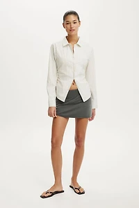 Peyton Gathered Long Sleeve Shirt