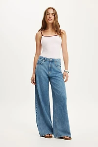 High Rise Wide Jean