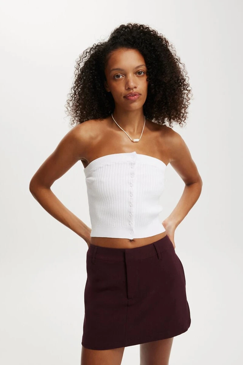 Baby Rib Button Bandeau