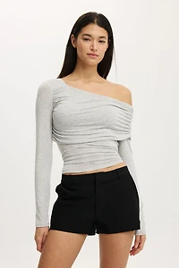 One Shoulder Base Layer Long Sleeve