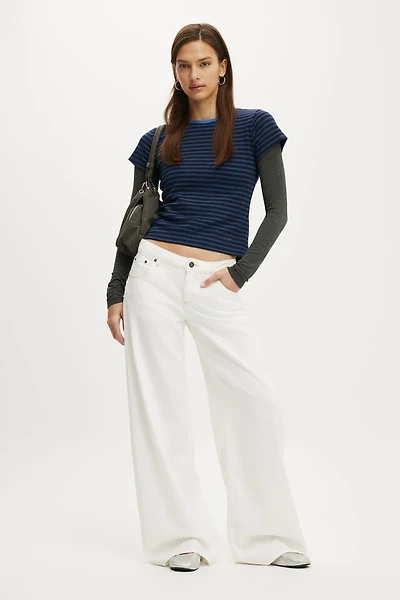 Low Rise Wide Jean