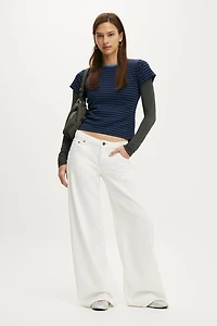 Low Rise Wide Jean