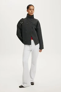 Funnel Neck Coat
