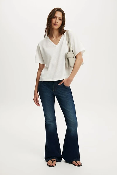 Mid Rise Bootcut Jean