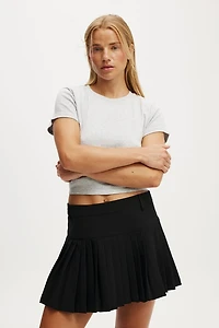 Luis Suiting Pleated Skirt
