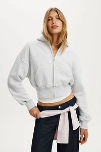 Oversized Zip Through Hoodie