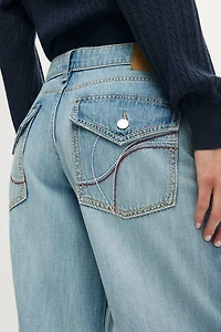 Low Rise Wide Jean