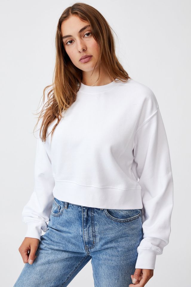 chloe crew luxe pullover