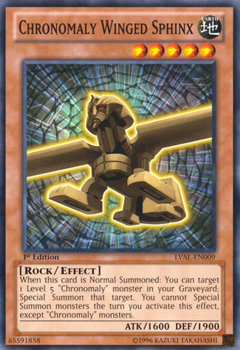 Chronomaly Winged Sphinx - LVAL-EN009 - Common - 1st Edition