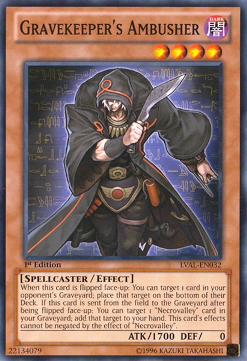 Gravekeeper's Ambusher - LVAL-EN032 - Common - 1st Edition