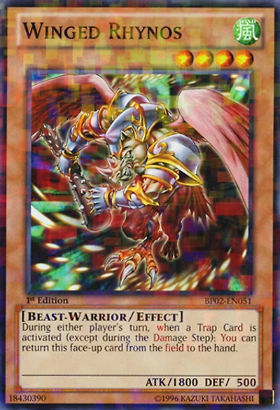 Winged Rhynos - BP02-EN051 - Mosaic Rare - Unlimited Edition