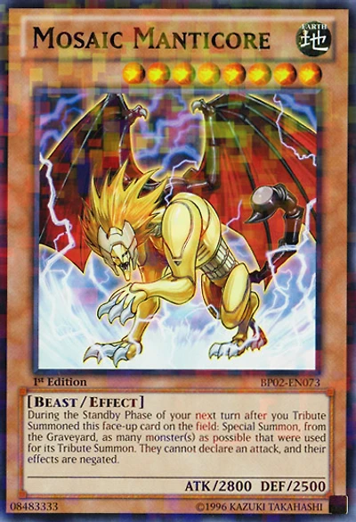 Mosaic Manticore - BP02-EN073 - Mosaic Rare - Unlimited Edition