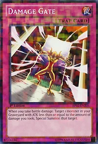 Damage Gate - BP02-EN205 - Mosaic Rare - Unlimited Edition