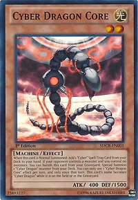 Cyber Dragon Core - SDCR-EN001 - Super Rare - 1st Edition
