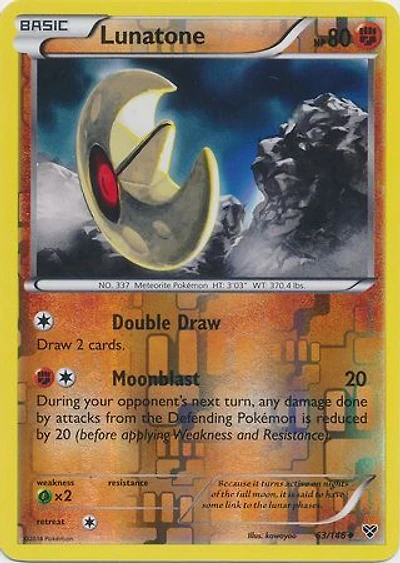 Lunatone - 63/146 - Uncommon - Reverse Holo