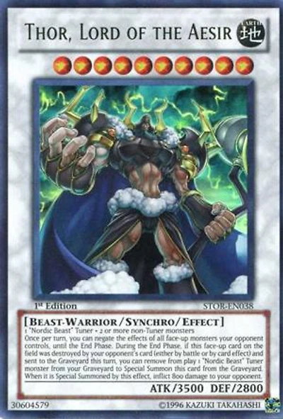 Thor, Lord of the Aesir - SP14-EN048 - Starfoil Rare - 1st Edition