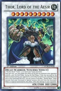 Thor, Lord of the Aesir - SP14-EN048 - Starfoil Rare - 1st Edition