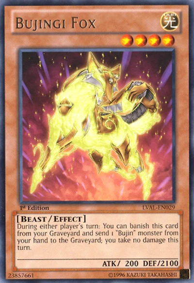 Bujingi Fox - LVAL-EN029 - Rare - Unlimited Edition
