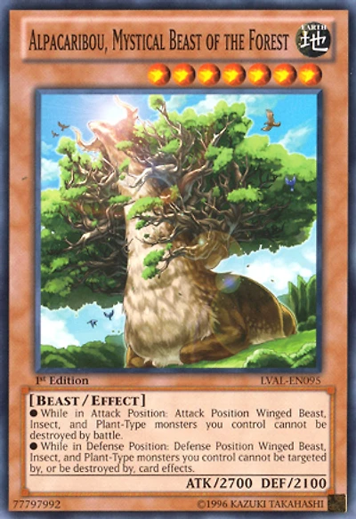 Alpacaribou, Mystical Beast of the Forest - LVAL-EN095 - Common - Unlimited Edition
