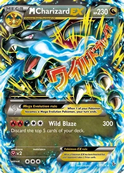 Mega-Charizard EX - 69/106 - Holo Rare EX