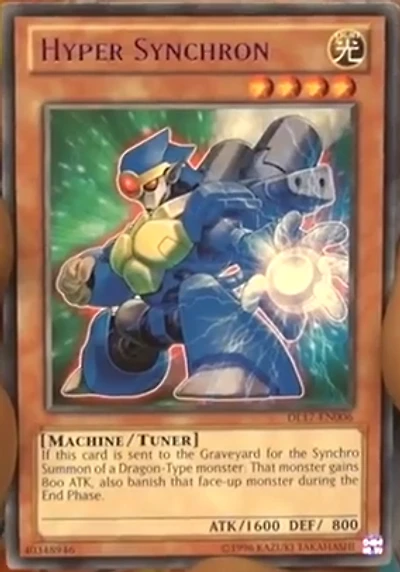 Hyper Synchron - Blue - DL17-EN006 - Rare - Unlimited Edition