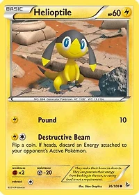 Helioptile - 36/106 Common Reverse Holo