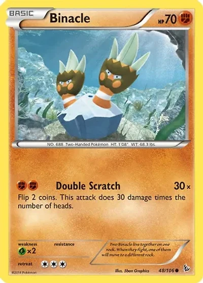Binacle - 48/106 - Common - Reverse Holo