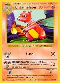 Charmeleon - 24/102 Uncommon Shadowless Edition