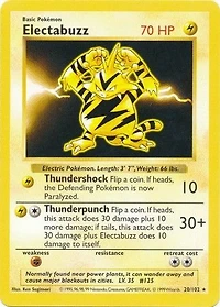 Electabuzz - 20/102 - Rare - Shadowless Edition