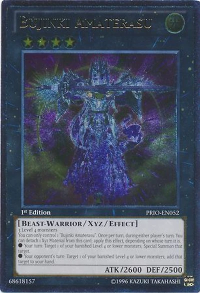 Bujinki Amaterasu - PRIO-EN052 - Ultimate Rare - 1st Edition