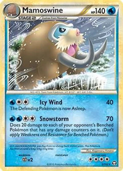 Mamoswine - 5/102 - Non-Holo Verdant Frost Theme Deck Exclusive