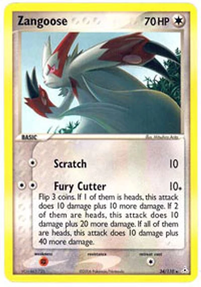 Zangoose - 34/110 Rare