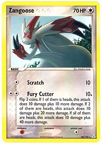 Zangoose - 34/110 Rare