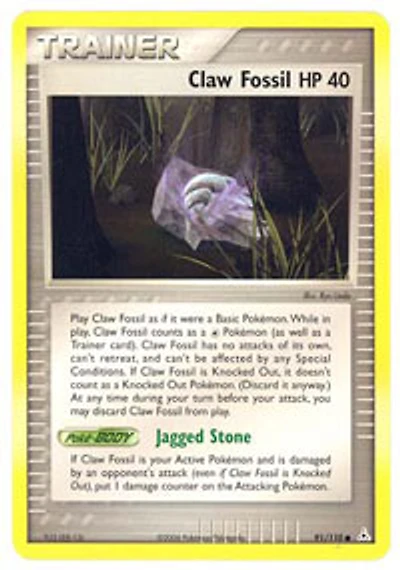 Claw Fossil - 91/110 - Common