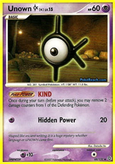 Unown [K] - 68/132 Uncommon