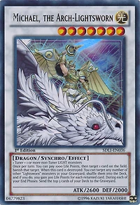 Michael, The Arch-Lightsworn - SDLI-EN036 - Ultra Rare - 1st Edition