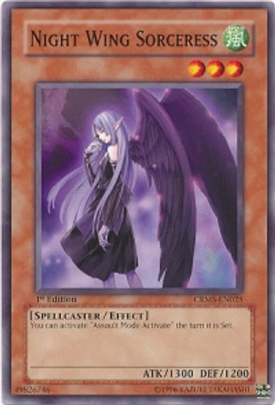 Night Wing Sorceress - CRMS-EN025 - Common