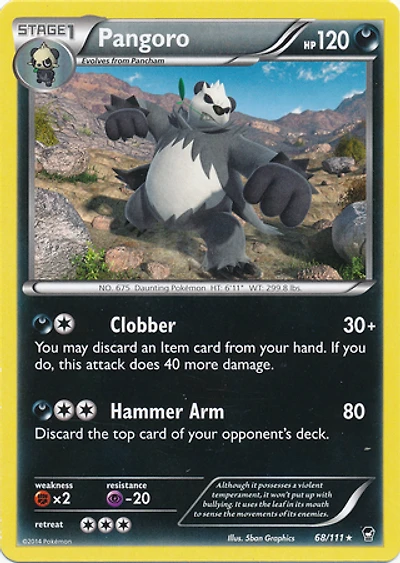 Pangoro - 68/111 - Rare