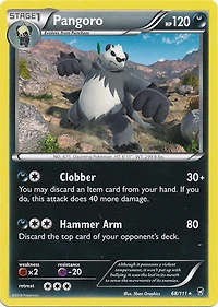 Pangoro - 68/111 - Rare