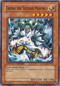 Zaborg the Thunder Monarch - GLD2-EN006 - Common - Limited Edition