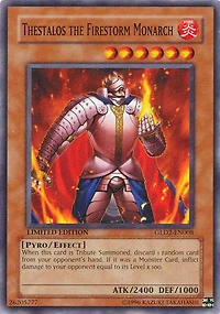 Thestalos the Firestorm Monarch - GLD2-EN008 - Common - Limited Edition